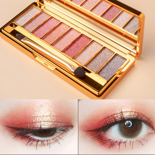 维妮小熊 Тени для век, блестящий бриллиантовый комплект, водонепроницаемая база под макияж, 9 цветов, в коричневых тонах, натуральный макияж