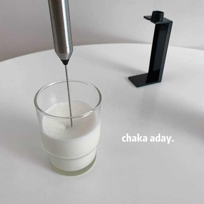 chaka aday mini electric coffee beater milk foam machine multifunctional milk foam stirring stick with stand