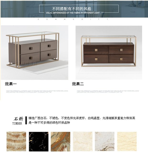 Sản phẩm mới đơn giản và hiện đại hiên bàn tường tủ trang trí tủ thép không gỉ vàng lưu trữ tủ biệt thự câu lạc bộ đồ nội thất - Bàn / Bàn bàn gỗ nguyên khối