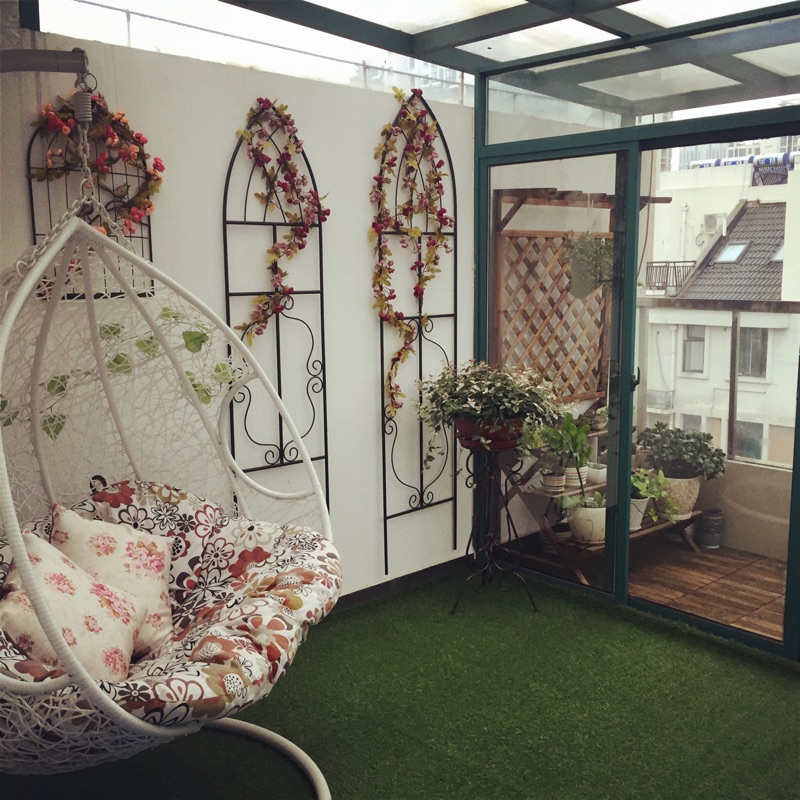 Simple outdoor iron arches flower rack climbing vine rack vine melon grapes climbing reinforced flower stent