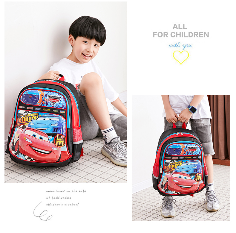 Disney schoolbag học sinh tiểu học 1-3-5 xe ba lô trẻ em 6-12 tuổi hoạt hình túi - Túi bé / Ba lô / Hành lý balo chống gù cho be lớp 1