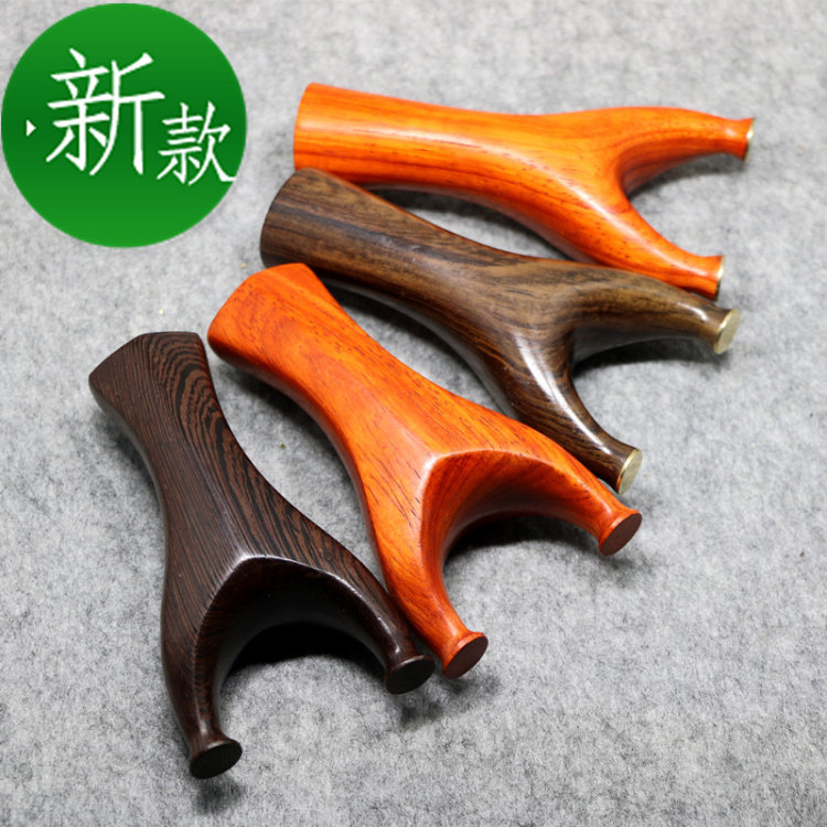 Black Sandalwood Solid Wood Copper Head Flying Tiger Fork Slingshot Pears Wood Handcrafted Flat Leather Slurred Lion Mouth Beast TOOTH Precision