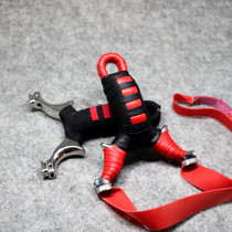 Stainless steel Huai support Alxa Dinghai needle slingshot 304 bright surface competitive metal bow straight board buck tooth flying Tiger Fork
