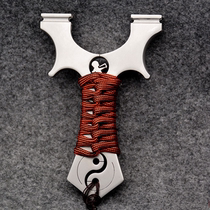 Direct Sales new competitive slingshot stainless steel precision point traditional outdoor flat leather over the top without tie Tai Chi wire cutting