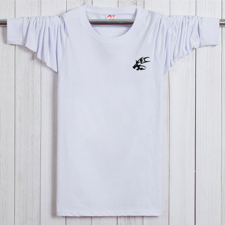 Mùa thu lỏng nam béo người mặc áo thun cotton dài tay cộng với phân bón XL vòng cổ áo sơ mi thể thao áo giáp mua áo thun nam