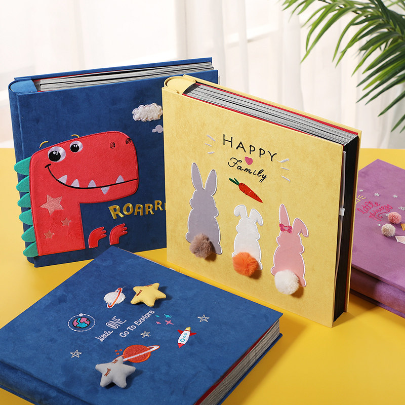 Baby Photo Album diy Kindergarten Growth Archive Record Manual Handbook Children's Toddler Family Memorial Booklet