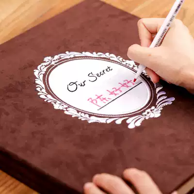 Embroidery DIY photo album handmade self-adhesive adhesive film couple baby growth record commemorative book 6 inch