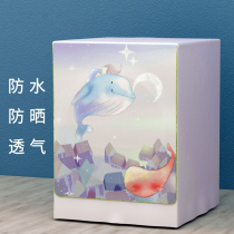 Haier tumble washing machine hood fully automatic 89 10 kg universal waterproof sunscreen special cover dust cover