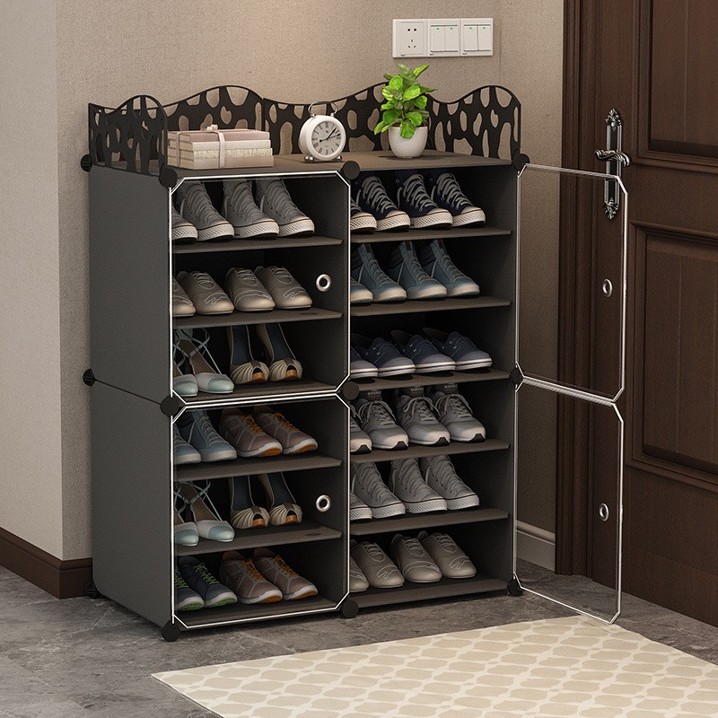 Shoe rack simple home door large capacity economical dormitory dormitory good-looking dust-proof shoes shoe cabinet storage artifact