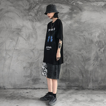 2021 summer new bf hip-hop ins tide brand butterfly short sleeve T-shirt women's printed loose half sleeve jacket body