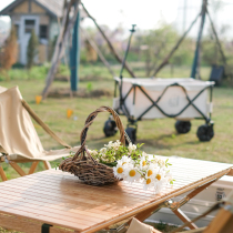Fall in love with garden groceries) Country Wind Garden Picking imported rattan basket series (spot)