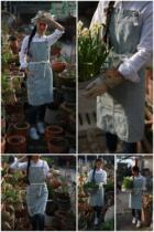 Fall in love with the garden) Garden groceries foreign trade export Japanese garden home baking apron series