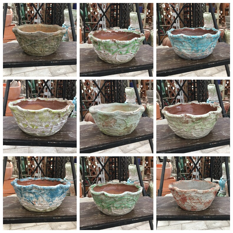 Fall in love with the garden) foreign trade basin hand pressure crude Vine handmade Basin