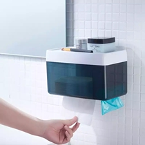 Excellent non-perforated toilet hand paper box toilet roll paper drum paper toilet paper box waterproof toilet paper rack