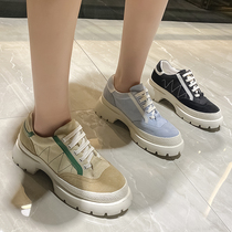 Thick - sole British wind superfire new blast inside elevated womens shoes 8 cm increase sneakers small casual shoes