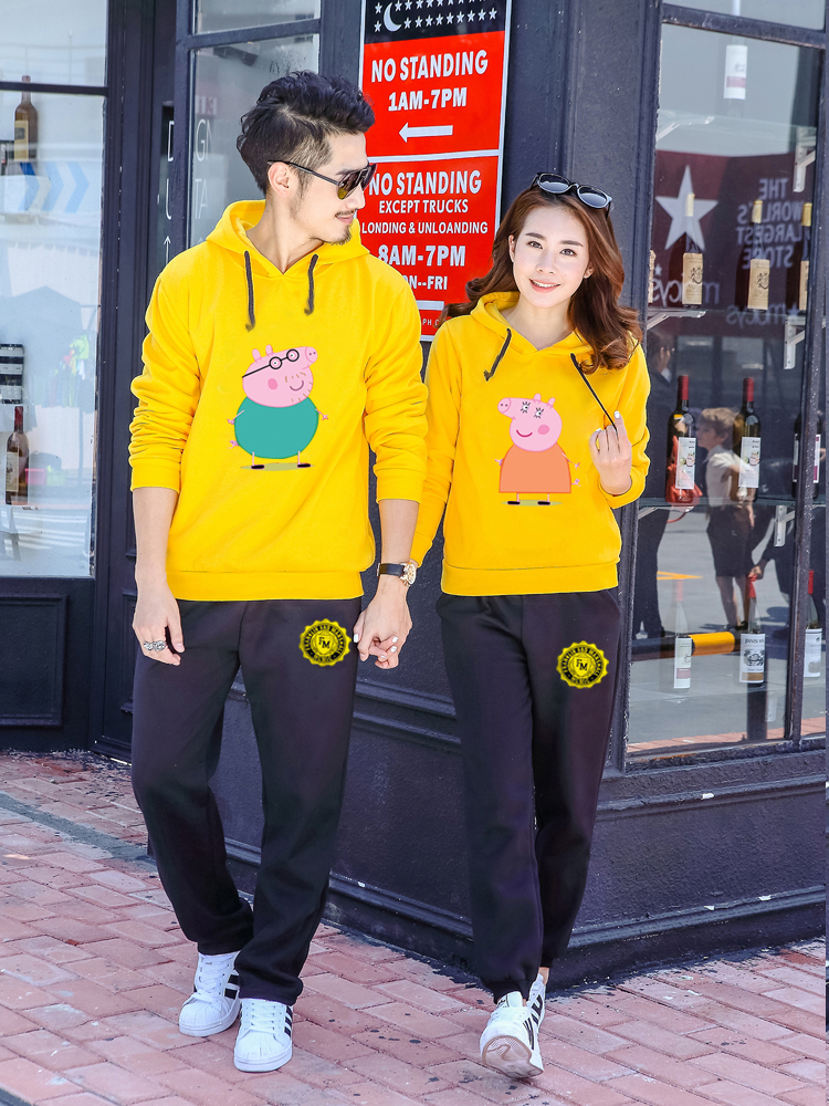 Quần áo mùa đông cho bố mẹ và trẻ em cộng với áo len thể thao dày nhung 2018 nhà mới của gia đình ba mẹ con váy đẹp mẹ và bé