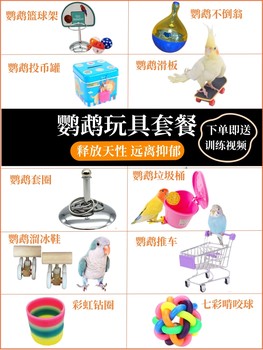 Parrot toy supplies tiger skin peony black phoenix myna