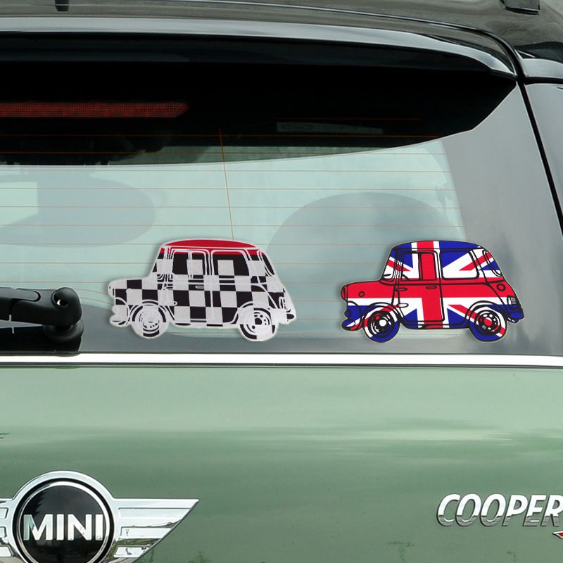 New MINI Old Lord Car Sticker Individuality Beige Style Reflective Cooper Body Decorative Sticker Tailbox Sticker
