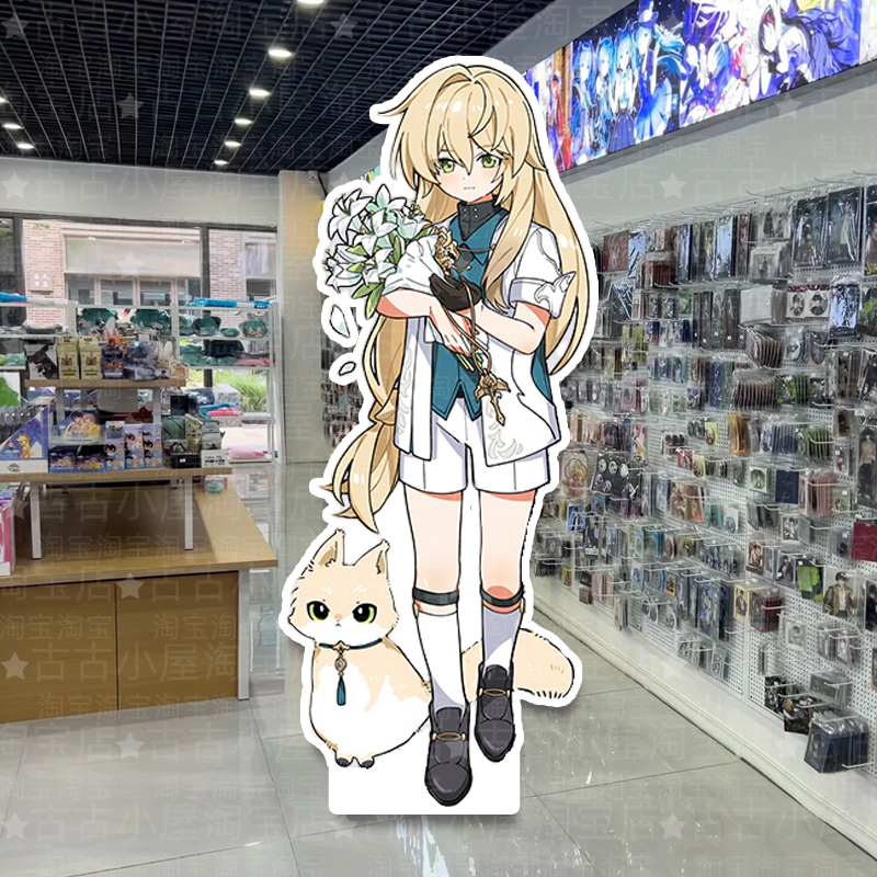 MiHoYo Collapse Star Railway Tiny Cat Series Animation Peripheral Figure Stand KT Board Kafka Blade