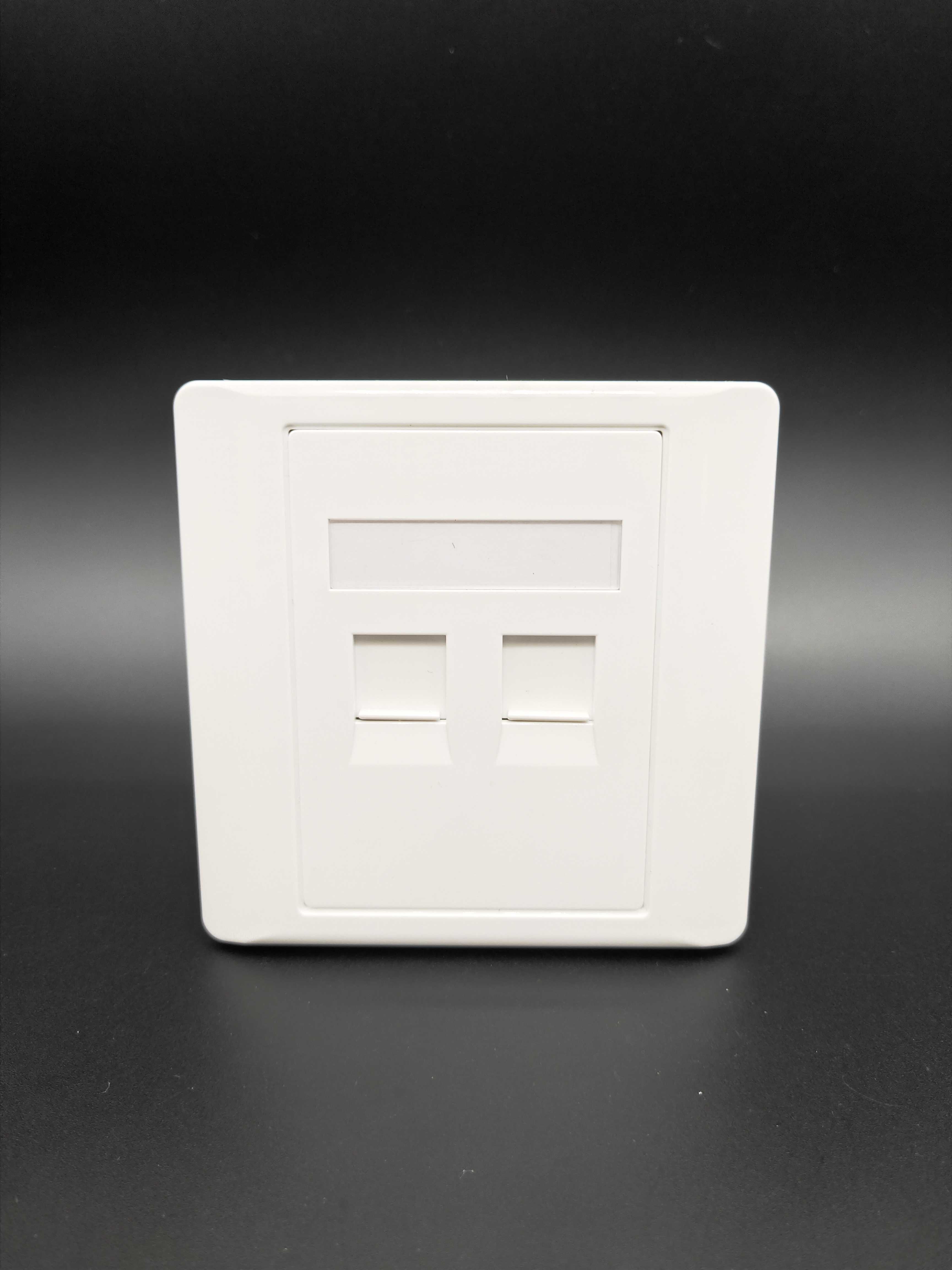 Two-port free network line socket panel 2-bit computer socket 2-port network panel 86 type network module MDDG