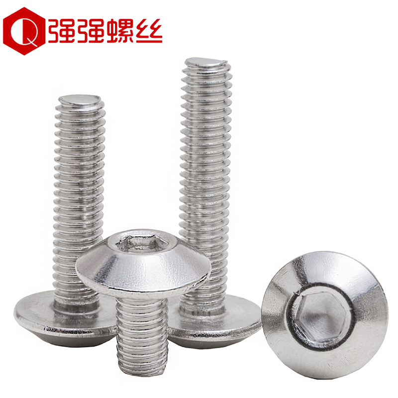 Stainless steel 304 large umbrella head large flat head hexagon screw 201 umbrella mushroom head hexagon screw M5M6