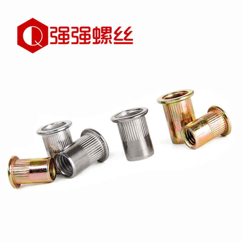 Flat head pull rivet nut pull screw nut rivet nut pull cap 304