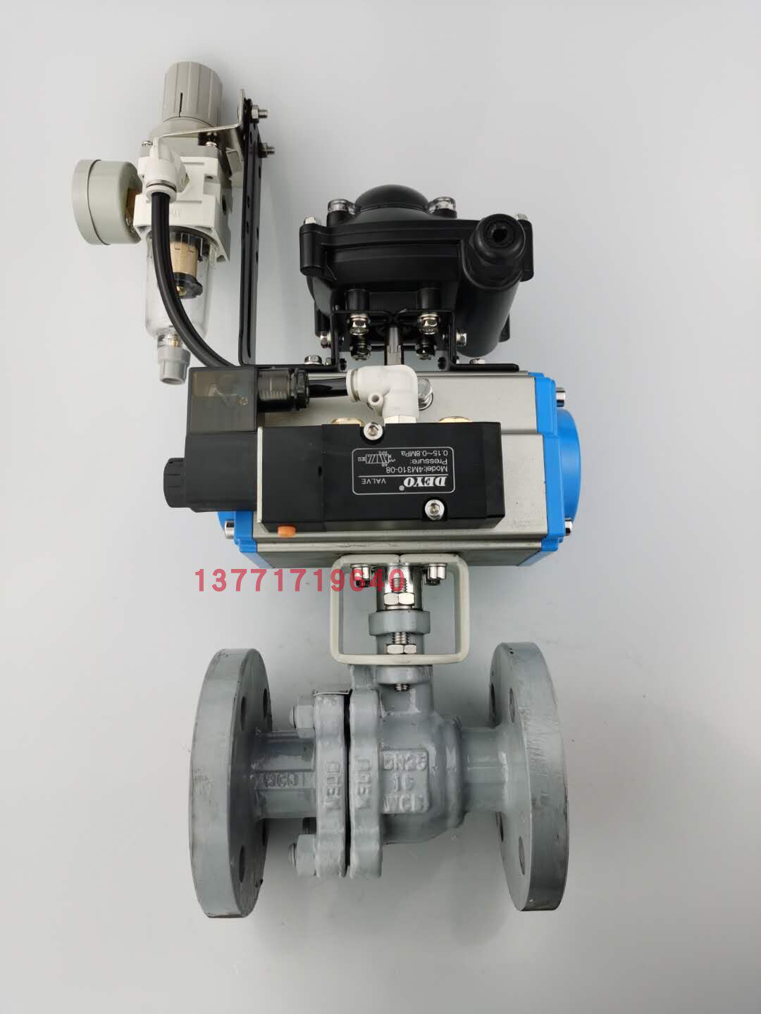 Shanghai Valve Factory Q641F-16C High Performance Chemical Industry Standard Pneumatic Cast Steel Ball Valve