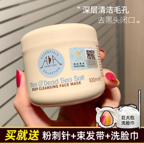 New British aa net mint sea salt volcanic mud cleaning mask to clean pores to blackhead acne solid aa net