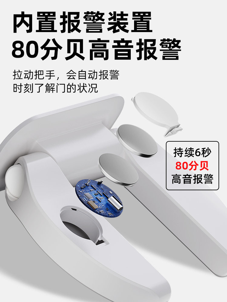 Blue Victory Children's Room Door Stopper Rental Safety Lock for Living Alone Girls Pet Door Opening Prevention Device Door Lock Door Blocker