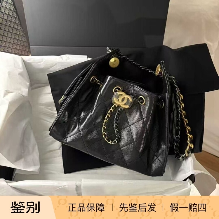 Chanel 25 Bag Mini Oil Wax Leather Lychee Pattern Underarm Hobo Bag Chanel 25 Bag Mini Oil Wax Leather Lychee Pattern Underarm Hobo Bag