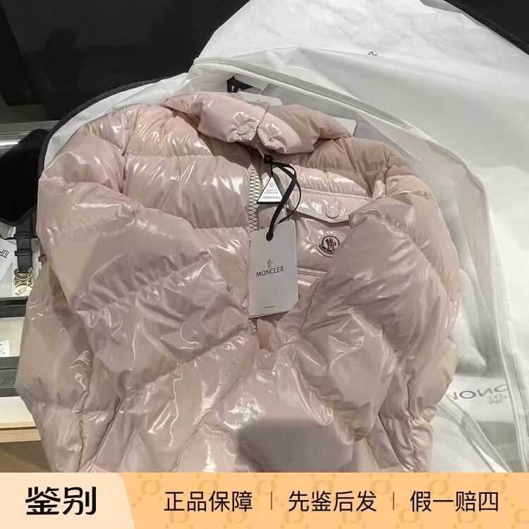 Moncler Andro Hooded Pink Ice Cream Pink down Jacket Goose down