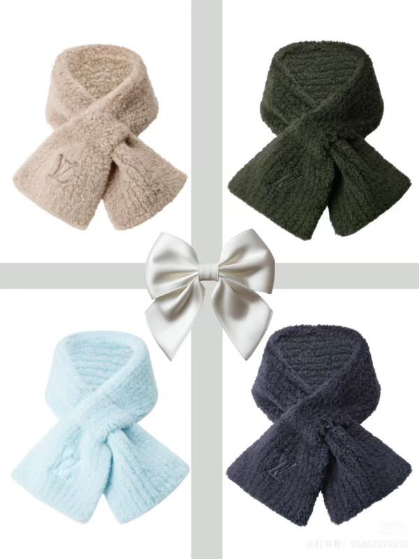 Louis Vuitton Louis Vuitton Plush Scarf Only Lv Mini Comfy Sheep Wool