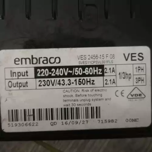 Новый VES 2456 40F04 Compressor инвертор 0193525135-R9