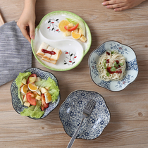 Day Style Fancy Bowl Deep Dish Dish 7 Inch Plum Blossom Bowl Ceramic Cutlery Tray Salad Fruit Dish Soup Plate