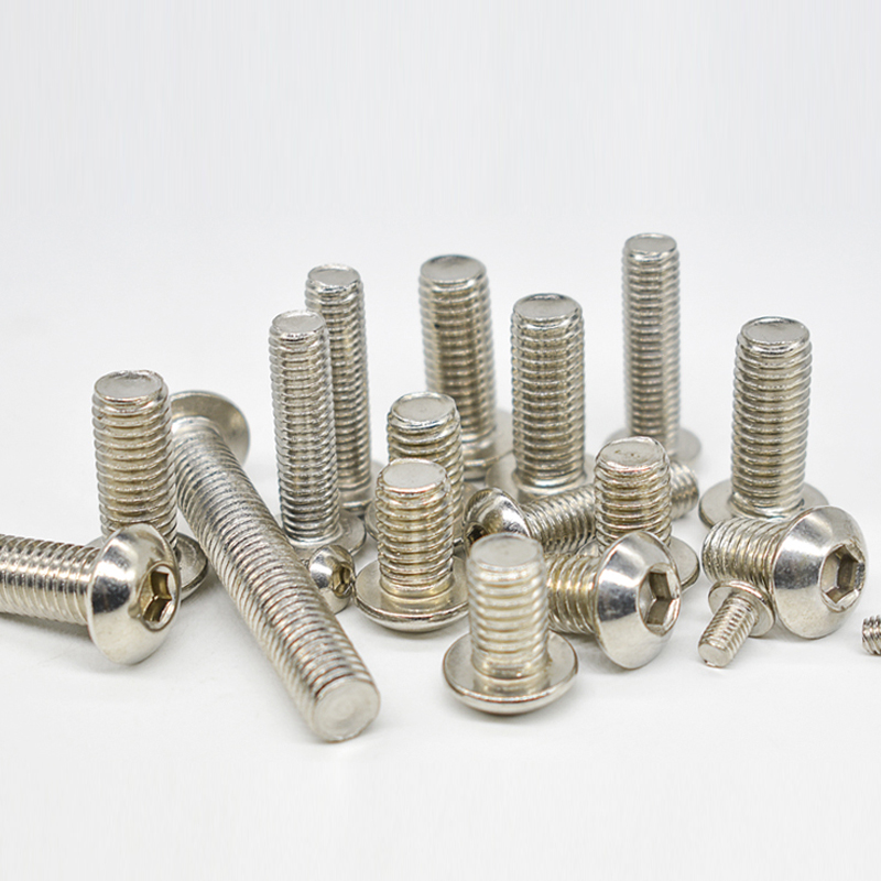 304 stainless steel round head socket head mushroom head bolt panel screw M4M5M6 M8