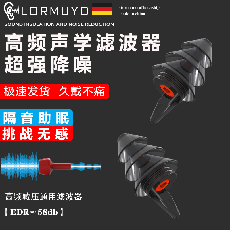 Lormuyo Soundproof Earplugs for Sleeping, Special for Student Dormitories, Anti-Snoring, Noise Reduction, Flying, Shooting, Stress Relief