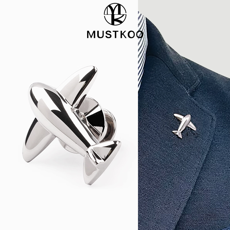 Mashidu High-End Luxury Cufflinks, Soaring into the Sky Men's Cuff Pins, French Shirt Airplane Brooch, Suit Badge Mashidu High-End Luxury Cufflinks, Soaring into the Sky Men's Cuff Pins, French Shirt Airplane Brooch, Suit Badge