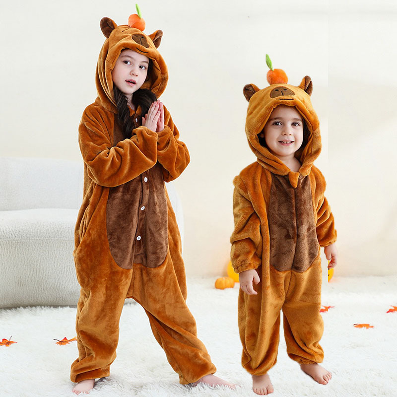 Kapibala Performance Costume Animal Onesie Pajamas Crawling Suit for Infants and Toddlers 6-9 Months 1 Year Old 2 Years Old 3 Years Old Drama Stage Costume Kapibala Performance Costume Animal Onesie Pajamas Crawling Suit for Infants and Toddlers 6-9 Months 1 Year Old 2 Years Old 3 Years Old Drama Stage Costume