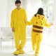 Tianma Unicorn Cartoon Animal Siamese Pyjama Nam Dinosaur Cat Nữ Panda Cặp đôi Bò sữa Pikachu Mùa đông đồ lót đẹp