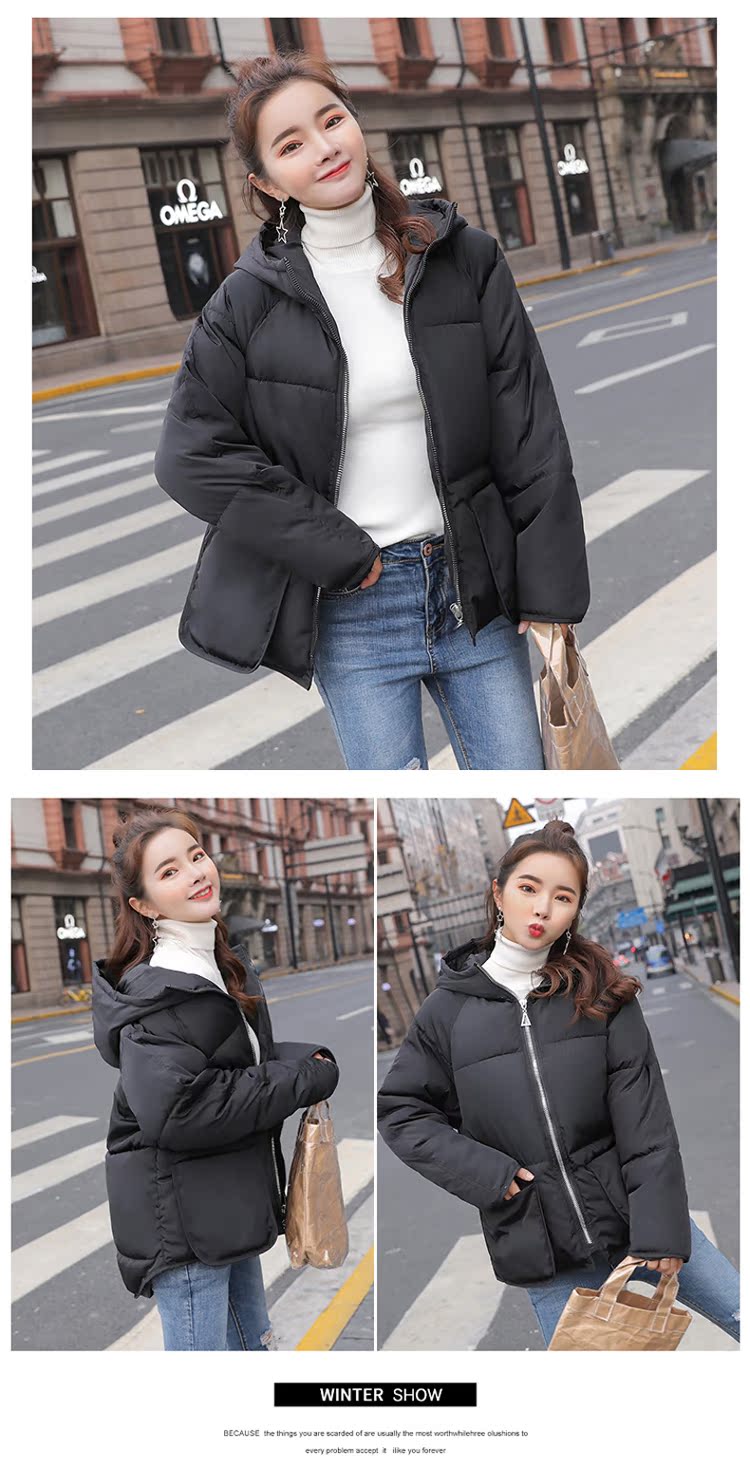 Phiên bản Hàn Quốc của cháu gái nhỏ cotton 2018 mùa đông áo mới chống mùa xuống bông pad ngắn lông mềm dịch vụ bánh mì mẫu áo phao đẹp