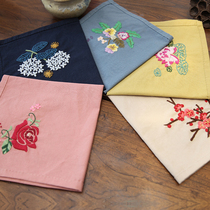 Handmade self-embroidered embroidered diy fabric handkerchief handkerchief material bag adult pregnant woman beginnics simple gift square towel 3