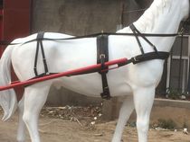 Harnais de transport selle poney réglable ensemble Double cheval harnais en cuir véritable bride universelle rênes de cheval fournitures équestres