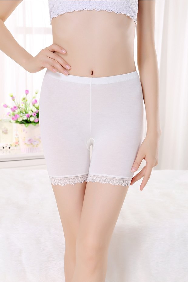 Quần short cotton nữ 11-12-13-14-15 tuổi trung học cơ sở nữ học sinh quần an toàn nữ quần legging bảo hiểm cỡ nhỏ quần short nữ kaki ngang gối