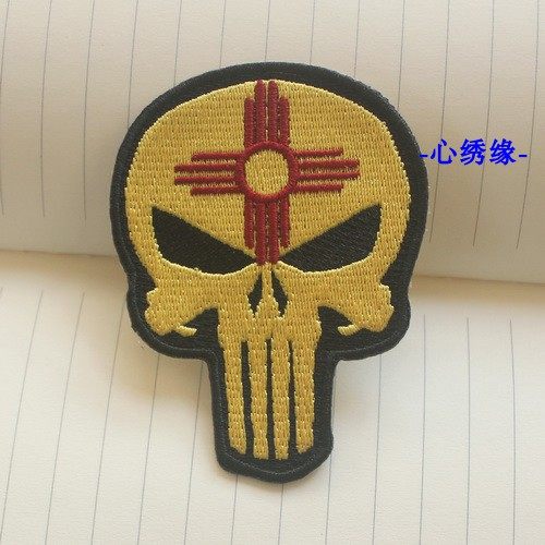 Heart Embroidery BL01 Back Adhesive Sticker 5 5*7 3CM Seiko Full Embroidery Sun Cross Skull Embroidery