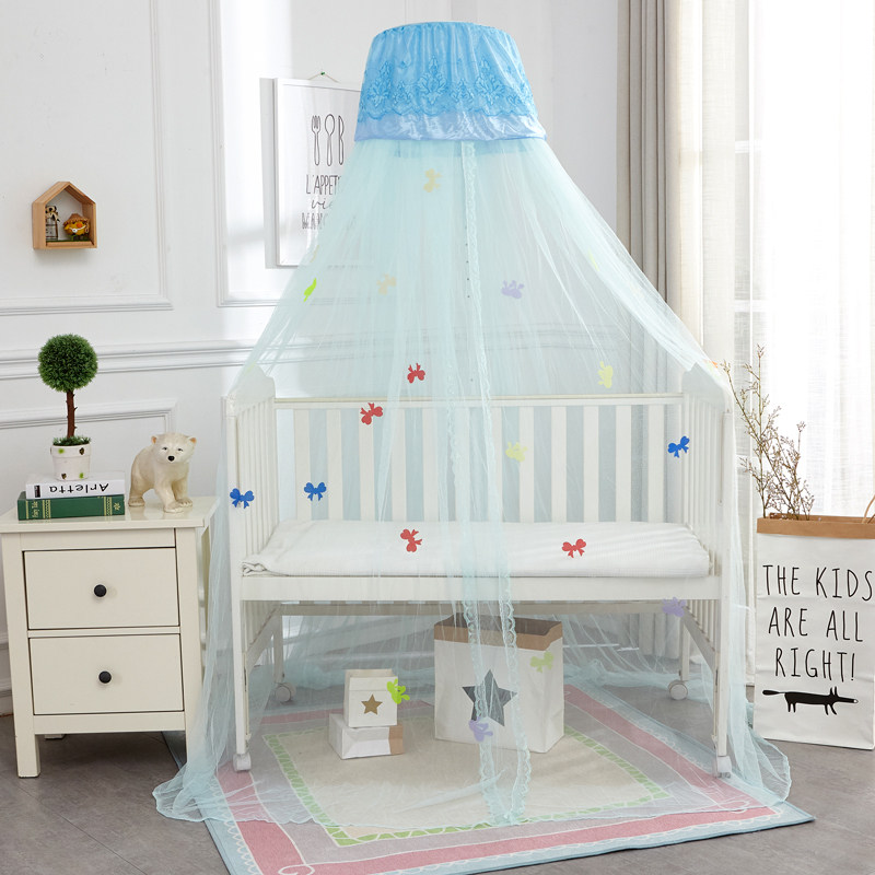 Lusheng Dream Mongolia Bag Mosquito Net With Bracket Floor Type Palace Mosquito Net Hood Child Baby Bb Bed Mosquito Net Bed Nets