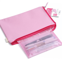 KOKUYO Japan) KUK131 file bag) transparent zipper file bag) data sorting bag