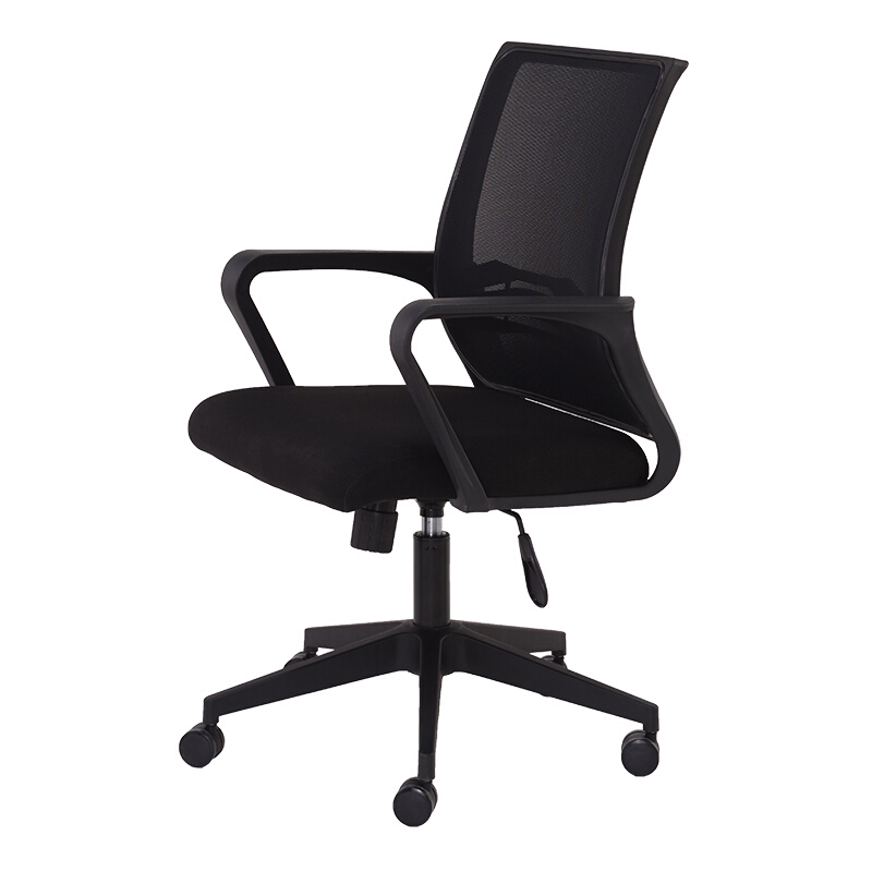 Home Book Room Lift Chair Office Chair Fashion Swivel Chair Brief Computer Chair Staff Chair Mesh chairs-Black