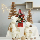 Рождественские украшения снеговик плюшевый окно кукол красиво