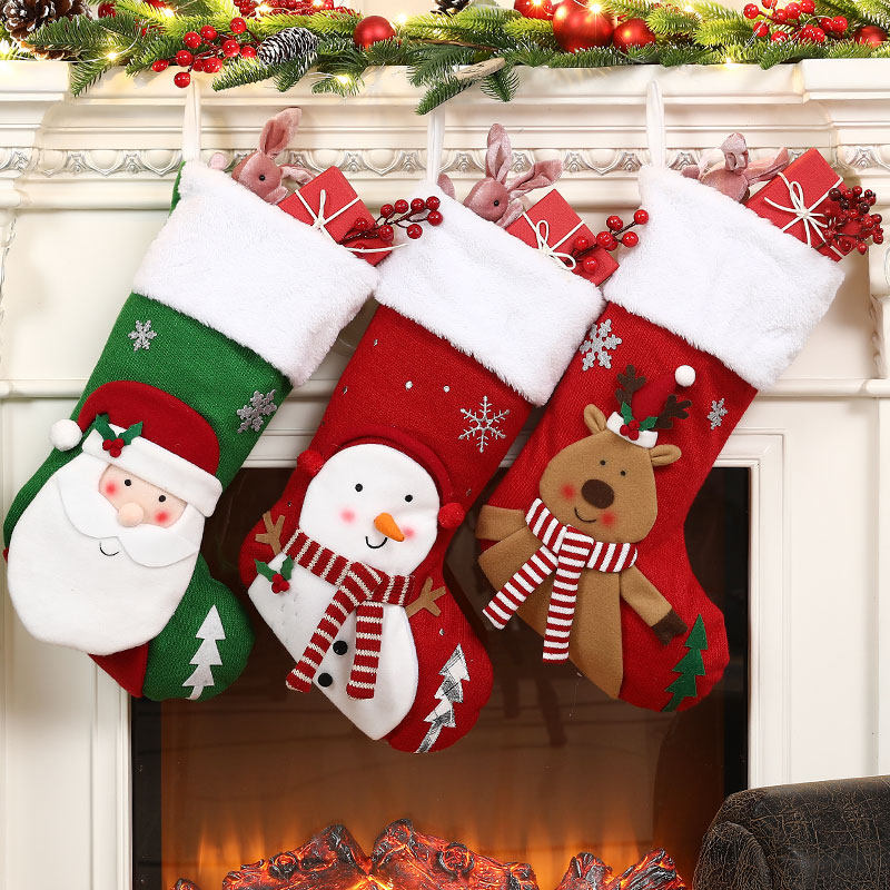 Christmas Socks Gift Socks Christmas Snowman Seniors Gift Bags Christmas Christmas Gift Socks Christmas Decorations Hanging Accessories