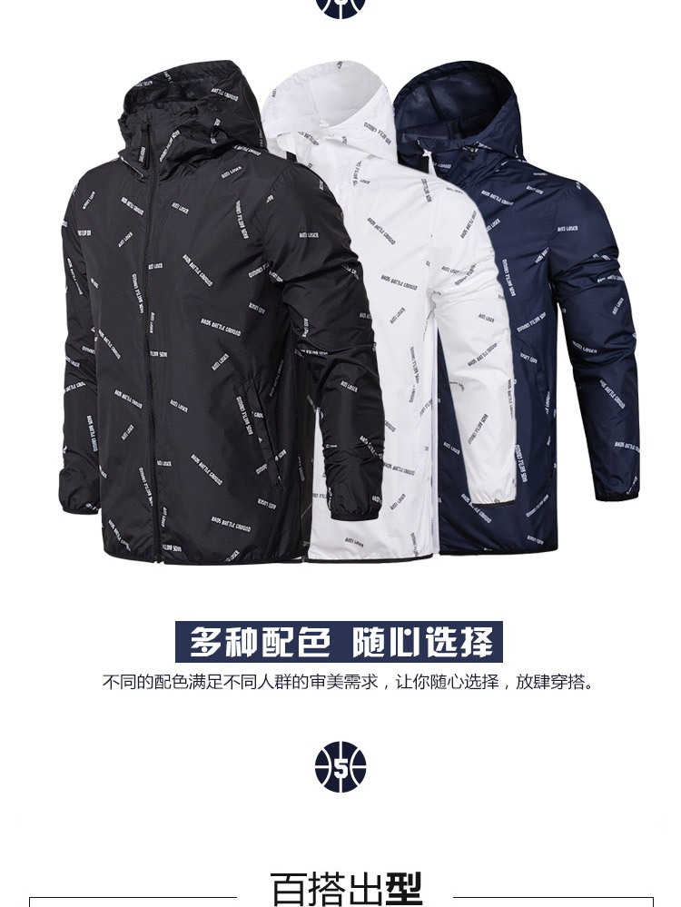 Li Ning áo gió nam 2018 mùa hè mới dài tay windproof phù hợp với áo khoác trùm đầu dệt mùa xuân thể thao quần áo chống nắng áo the north face